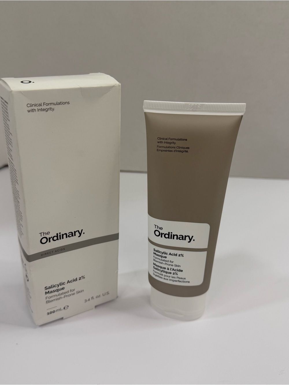 The Ordinary - 100ml 3.4oz - Salicylic Acid 2% Masque  Charcoal Clay Mask NIB